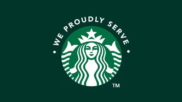 We Proudly Serve Starbucks Coffee.